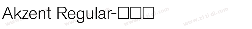 Akzent Regular字体转换
